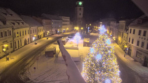 Město Velké Meziříčí - Náměstí, Městská věž - 1.1.2026 v 04:31 Město Velké Meziříčí - Náměstí, Městská věž - 1.1.2026 v 04:31