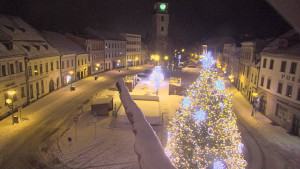 Město Velké Meziříčí - Náměstí, Městská věž - 1.1.2026 v 05:01 Město Velké Meziříčí - Náměstí, Městská věž - 1.1.2026 v 05:01