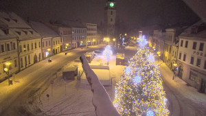 Město Velké Meziříčí - Náměstí, Městská věž - 1.1.2026 v 05:31 Město Velké Meziříčí - Náměstí, Městská věž - 1.1.2026 v 05:31