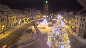 Město Velké Meziříčí - Náměstí, Městská věž - 1.1.2026 v 06:01 Město Velké Meziříčí - Náměstí, Městská věž - 1.1.2026 v 06:01