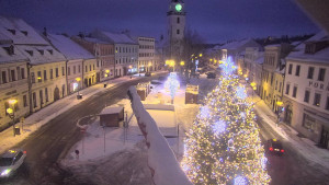 Město Velké Meziříčí - Náměstí, Městská věž - 1.1.2026 v 07:16 Město Velké Meziříčí - Náměstí, Městská věž - 1.1.2026 v 07:16
