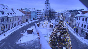 Město Velké Meziříčí - Náměstí, Městská věž - 1.1.2026 v 08:01 Město Velké Meziříčí - Náměstí, Městská věž - 1.1.2026 v 08:01