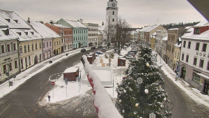 Město Velké Meziříčí - Náměstí, Městská věž - 1.1.2026 v 09:16 Město Velké Meziříčí - Náměstí, Městská věž - 1.1.2026 v 09:16