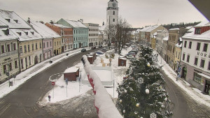 Město Velké Meziříčí - Náměstí, Městská věž - 1.1.2026 v 09:31 Město Velké Meziříčí - Náměstí, Městská věž - 1.1.2026 v 09:31