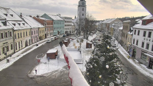 Město Velké Meziříčí - Náměstí, Městská věž - 1.1.2026 v 11:16 Město Velké Meziříčí - Náměstí, Městská věž - 1.1.2026 v 11:16