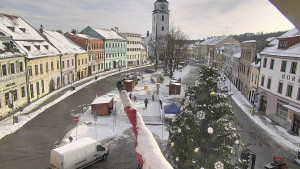 Město Velké Meziříčí - Náměstí, Městská věž - 1.1.2026 v 12:32 Město Velké Meziříčí - Náměstí, Městská věž - 1.1.2026 v 12:32
