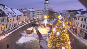 Město Velké Meziříčí - Náměstí, Městská věž - 1.1.2026 v 16:31 Město Velké Meziříčí - Náměstí, Městská věž - 1.1.2026 v 16:31