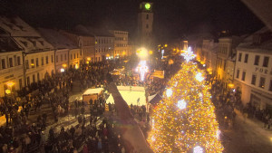 Město Velké Meziříčí - Náměstí, Městská věž - 1.1.2026 v 17:16 Město Velké Meziříčí - Náměstí, Městská věž - 1.1.2026 v 17:16