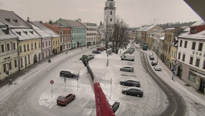Město Velké Meziříčí - Náměstí, Městská věž - 1.2.2026 v 08:46