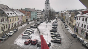 Město Velké Meziříčí - Náměstí, Městská věž - 1.2.2026 v 10:16 Město Velké Meziříčí - Náměstí, Městská věž - 1.2.2026 v 10:16