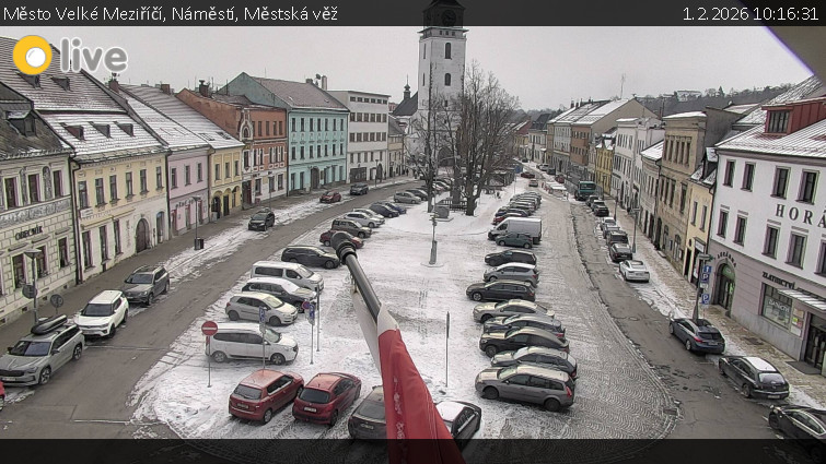 Město Velké Meziříčí - Náměstí, Městská věž - 1.2.2026 v 10:16