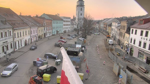 Město Velké Meziříčí - Náměstí, Městská věž - 3.3.2026 v 06:47 Město Velké Meziříčí - Náměstí, Městská věž - 3.3.2026 v 06:47