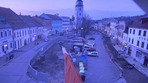 Město Velké Meziříčí - Náměstí, Městská věž - 22.3.2026 v 05:47 Město Velké Meziříčí - Náměstí, Městská věž - 22.3.2026 v 05:47