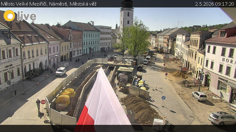 Město Velké Meziříčí - Náměstí, Městská věž - 2.5.2026 v 09:17