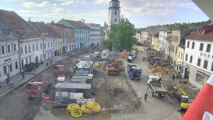 Město Velké Meziříčí - Náměstí, Městská věž - 21.5.2026 v 07:47 Město Velké Meziříčí - Náměstí, Městská věž - 21.5.2026 v 07:47