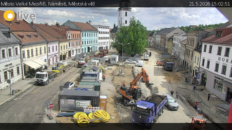 Město Velké Meziříčí - Náměstí, Městská věž - 21.5.2026 v 15:02