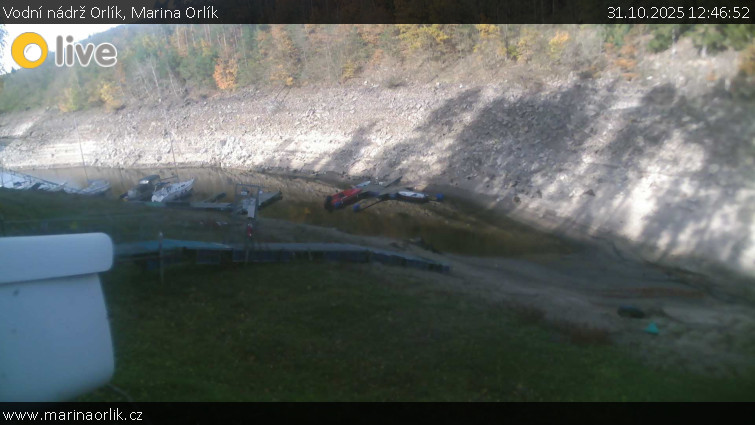 Vodní nádrž Orlík - Marina Orlík - 31.10.2025 v 12:46 Vodní nádrž Orlík - Marina Orlík - 31.10.2025 v 12:46