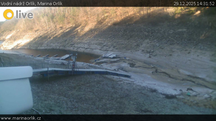 Vodní nádrž Orlík - Marina Orlík - 29.12.2025 v 14:31