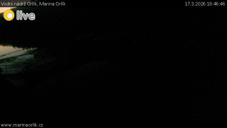 Vodní nádrž Orlík - Marina Orlík - 17.3.2026 v 18:46