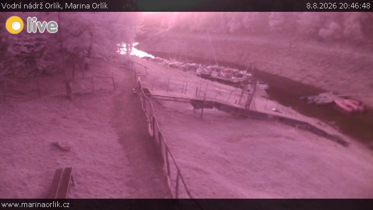 Zbiornik wodny Orlík - Marina Orlík - 8.8.2026 v 20:46