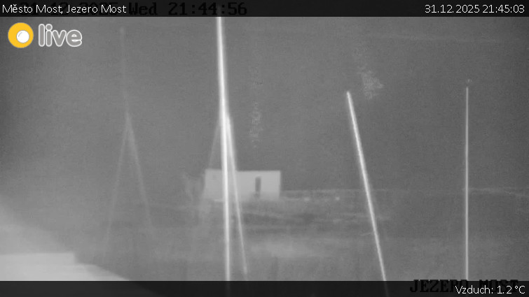 Město Most - Jezero Most - 31.12.2025 v 21:45