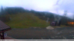 Dolní část sjezdovky