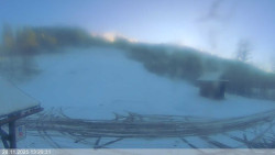 Dolní část sjezdovky