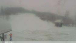 Dolní část sjezdovky