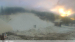 Dolní část sjezdovky