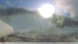 Dolní část sjezdovky