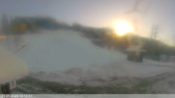 Dolní část sjezdovky