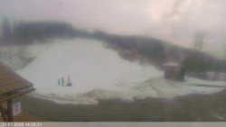 Dolní část sjezdovky