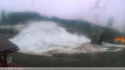 Dolní část sjezdovky