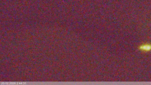 Ski areál Razula - Dolní část sjezdovky - 20.2.2026 v 02:45 Ski areál Razula - Dolní část sjezdovky - 20.2.2026 v 02:45