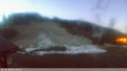 Dolní část sjezdovky