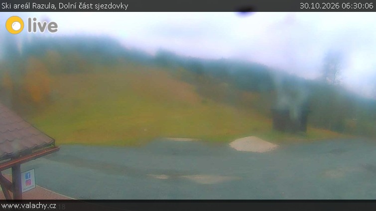 Skigebiet Razula - Unterer Teil der Skipiste - 30.10.2026 v 06:30