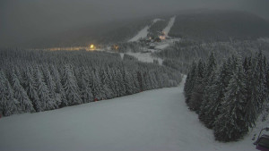 Červenohorské sedlo - Panorama sjezdovka "Červená" - 3.2.2026 v 17:00 Červenohorské sedlo - Panorama sjezdovka "Červená" - 3.2.2026 v 17:00
