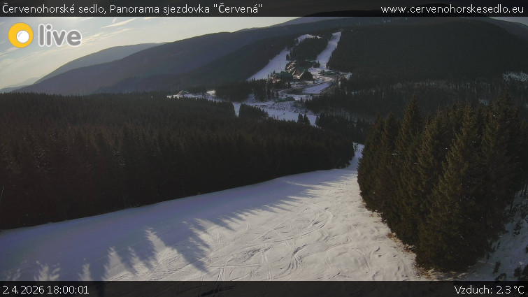 Červenohorské sedlo - Panorama sjezdovka "Červená" - 2.4.2026 v 18:00