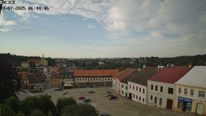 Město Dačice - Palackého náměstí - 3.7.2025 v 06:45