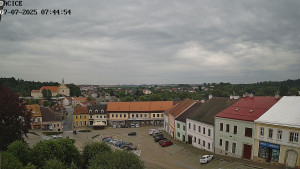 Město Dačice - Palackého náměstí - 7.7.2025 v 07:45
