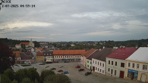 Město Dačice - Palackého náměstí - 12.7.2025 v 05:00