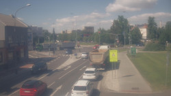 Křižovatka ulic Komenského a Velké Novosady