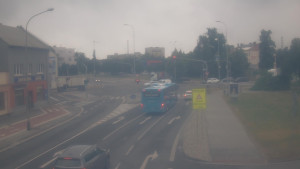Město Přerov - Křižovatka ulic Komenského a Velké Novosady - 7.7.2025 v 07:15