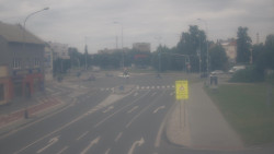 Křižovatka ulic Komenského a Velké Novosady