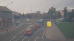Křižovatka ulic Komenského a Velké Novosady