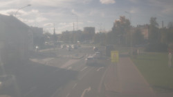 Křižovatka ulic Komenského a Velké Novosady