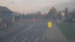 Křižovatka ulic Komenského a Velké Novosady