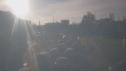 Křižovatka ulic Komenského a Velké Novosady