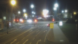 Křižovatka ulic Komenského a Velké Novosady