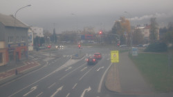 Křižovatka ulic Komenského a Velké Novosady